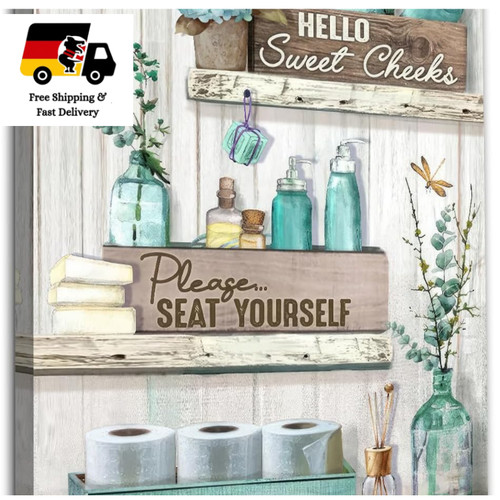 Badezimmer wandbild libelle - badezimmer,