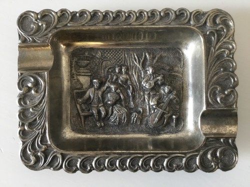 Aschenbecher metall zinn - aschenbecher, (?)