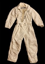 Jet Set Luxus Ski Overall Anzug  Größe 0 Weiß