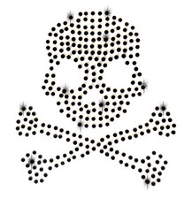 STRASSSTEINE TOTENKOPF 6cm