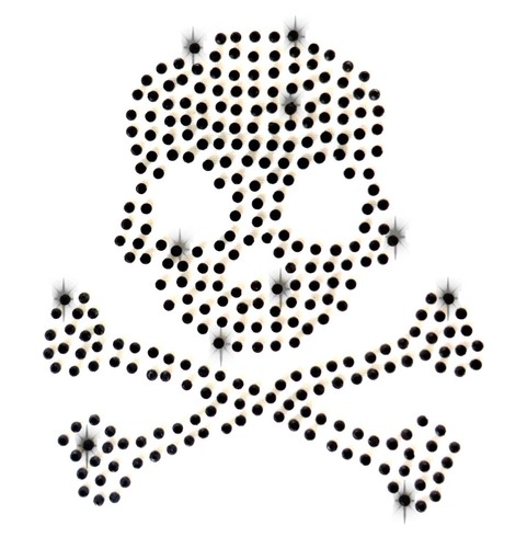 Strasssteine totenkopf 6cm - totenkopf,