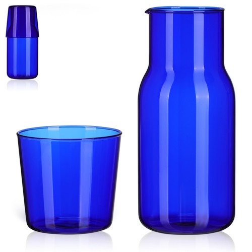 Blaue wasserflasche - blaue,