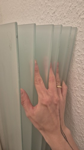 Satiniertes milchglas - 6x,