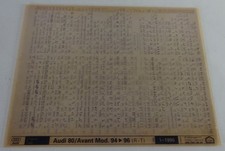 Microfich Teilekatalog Audi 80