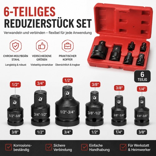 6tlg stecknuss adapter satz - 6tlg,