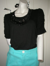 Shirt schwarz Glitzer Mode Express  u. Rock Marc Cain Mint  ca 38 40 N 3