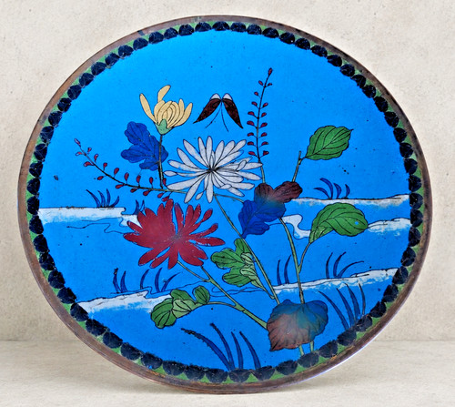 Cloisonné teller japan - cloisonné-teller, |