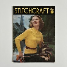 Stitchcraft October 1952 original vintage Strickanleitungen und Handarbeiten