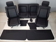 Bezüge der Ausstattung vom Golf 1 Cabrio aus Echtleder in schwarz