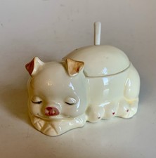 Vintage kleiner Senftopf