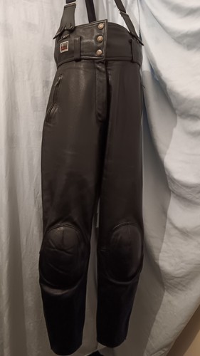 Damen leder latzhose wenig - damen:leder, latzhose:wenig