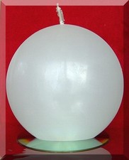 Edle Kerze Rohling Großer Diskus weiß - Sonderform - Kerzenkunst