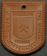 BERGBAU: Medaille 1954. BERG- & HÜTTENMÄNNISCHER TAG - BERGAKADEMIE FREIBERG.