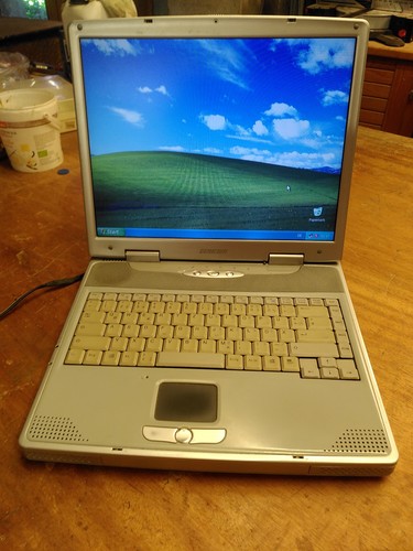Laptop notebook vintage - laptop,