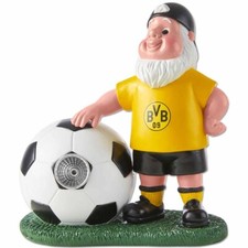 BVB Gartenzwerg mit LED Ball Dortmund Zwerg beleuchtet Logo BVB Fanartikel Shop