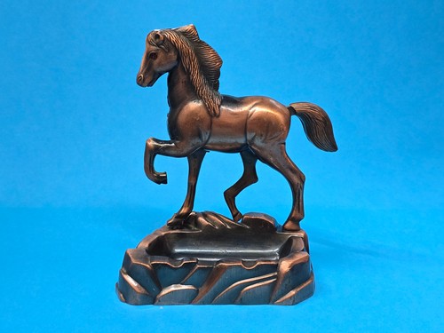 Vintage pferd aschenbecher mit - aschenbecher,
