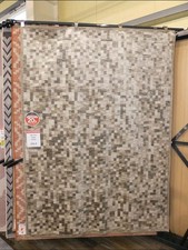 Teppich 230x160cm Braun Karo