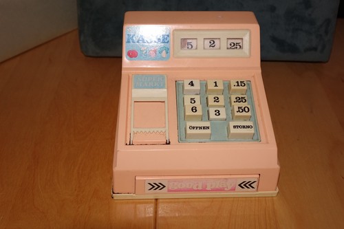 Vintage spielzeugkasse - vintage,