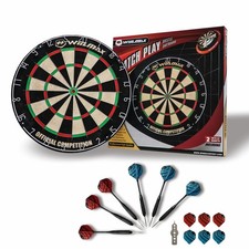Bristle Dart Board Blade 6 Dartscheibe mit 6 Steeldart Dartpfeile -WIN.MAX