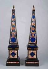 zwei Stück schwarze Marmor