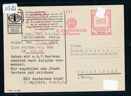 117166 werbe karte - 117166), werbe-karte