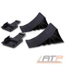 ENVA 2 x ANHÄNGER KEILE RADKEILE HEMMSCHUHE UNTERLEGKEILE 1600kg mit Halterung