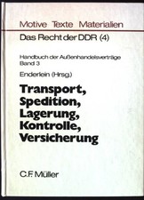 Handbuch der Aussenhandelsverträge; Bd. 3., Transport, Spedition, Lagerung, Kont