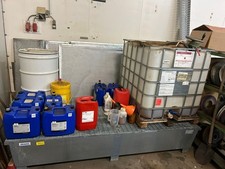 Gefahrgut Auffangwanne, Denios 2700 x 1250 x 350 mm, Edelstahl