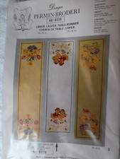 Tischläufer Ostern zum selbst sticken 92x25 cm Kreuzstich Nr 68-8370 weiss