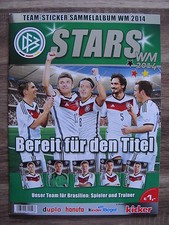 DFB Stars WM 2014 Team Sticker Sammelalbum leer NEU Album Duplo Hanuta Kicker