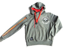 ?Mafia & Crime Family First*Till Death Hoodie Kapuzenpullover*graugrün**Gr.S ?