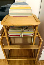 Kombi-Hochstuhl aus Holz an Selbstabholer zu verkaufen