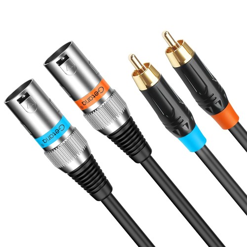 Dual cinch auf xlr - auf, 2