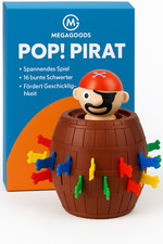 Piraten Fass Spiel Pop Up Geschicklichkeit Kinder Spaß Geschenk DE.