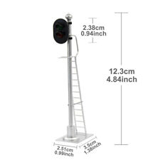 2Stk. Modelleisenbahn Ampel Modell Bahn Signale 2-Licht Block Signal Spur 0 12V