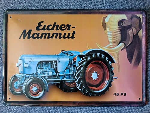 Blechschild eicher mammut - eicher,