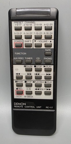 Denon rc117 fernbedienung - rc117,