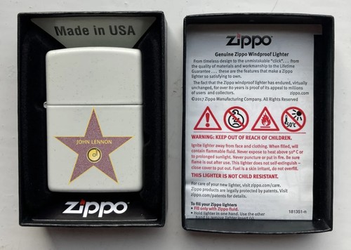 John lennon zippo lighter - lennon,