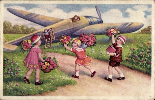 Kinder blumenkorb - ak,