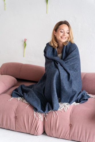 Luxus merino decke - luxus,