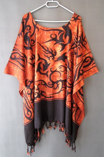 Tunika shirt bluse - bluse, schwarz