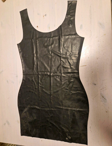 Latex gummi latexkleid schwarz - latexkleid,