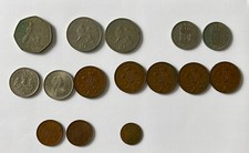 Britische Pfund Münzen Konvolut New Pence Penny One Shilling Jersey 50 10 5 2 1