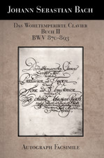 Johann Sebastian Bach DAS WOHLTEMPERIERTE KLAVIER Buch II