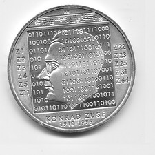10 Euro Silber Münze Deutschland unzirkuliert Konrad Zuse 2010