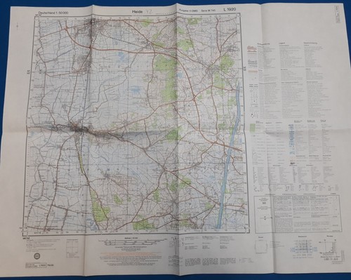 Topographische karte l1920 - karte,