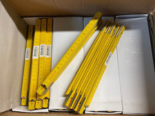 100 Stück!! neue Zollstöcke 2m Holz Gliedermaßstab Werkstatt Handwerker Posten#