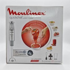 Moulinex Quick chef Quickchef Stabmixer mit Zubehör Edelstahl 10 Geschwindigkeit