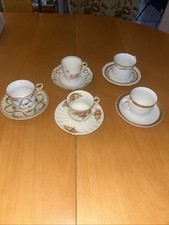 5 Sammeltasse,Demirtassen,Mitterteich,Schumann Arzberg,Seltmann Weiden&Couleuvre