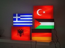 LED 40 Nationalflaggen Lightbox Jede Flagge eine Sonderanfertigung
